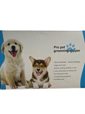 Pro Pet Grooming Clipper Kit For Dogs & Cats Cordless & Quiet Includes Scissors,